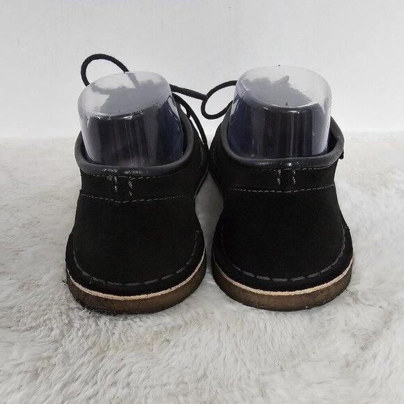 Clarks Black Suede Creepers Chukkas Men's 7 Women's 8.5 - Picture 4 of 12